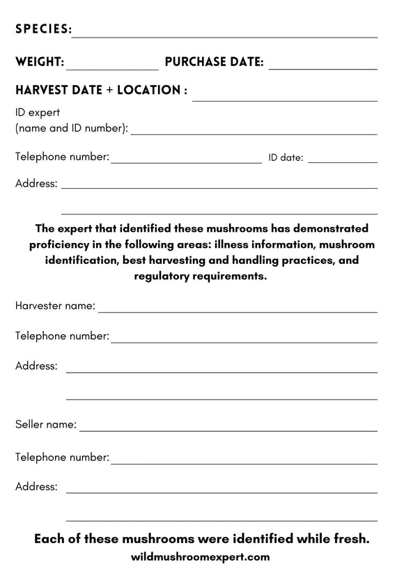 Written Buyer Specification Record